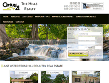 Tablet Screenshot of century21thehills.com